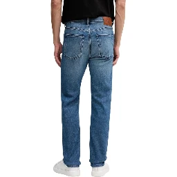 Blue Cotton Relaxed Fit Jeans