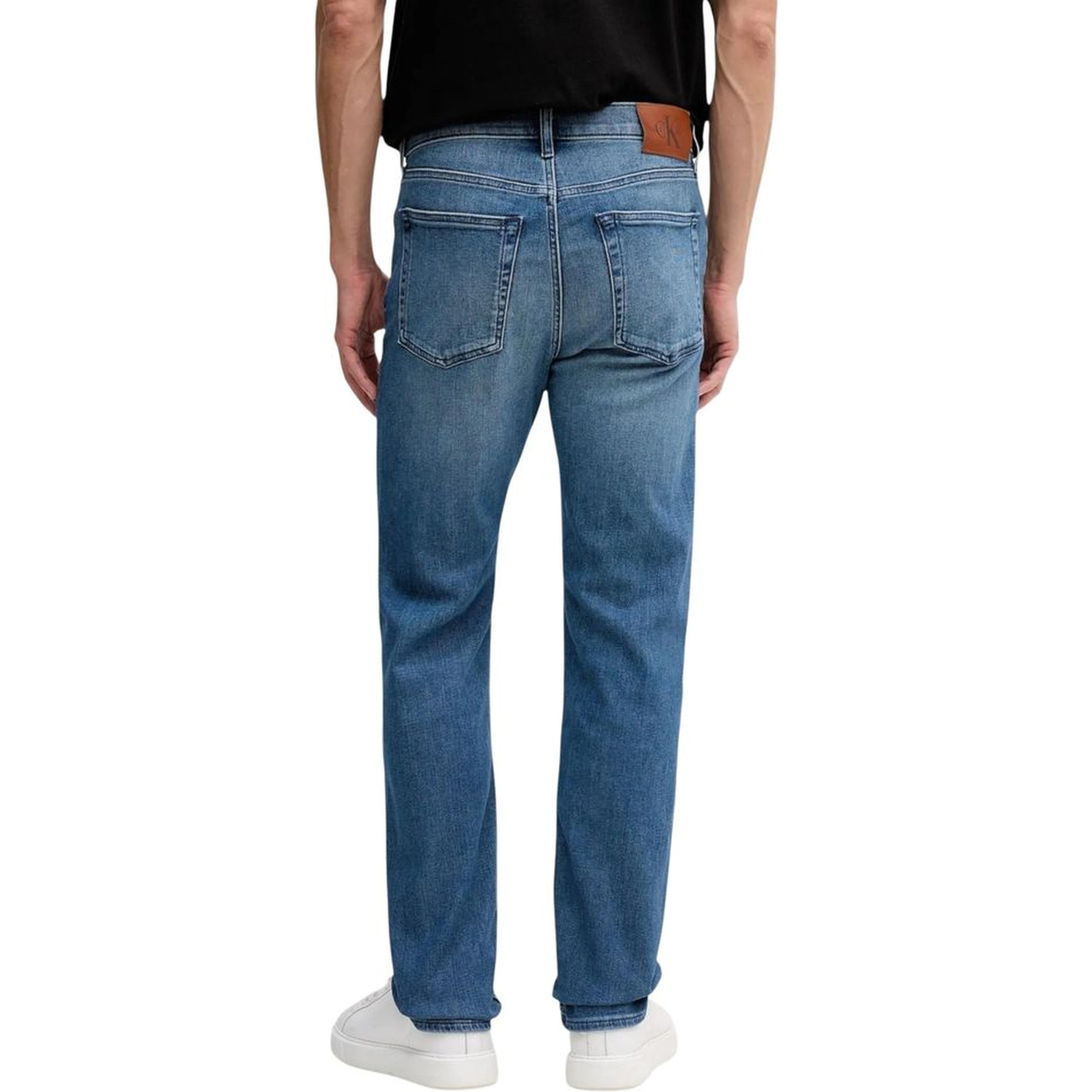 Blue Cotton Relaxed Fit Jeans