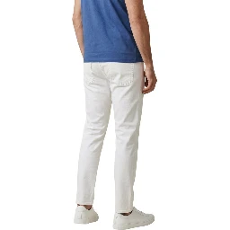 White Cotton Skinny Jeans