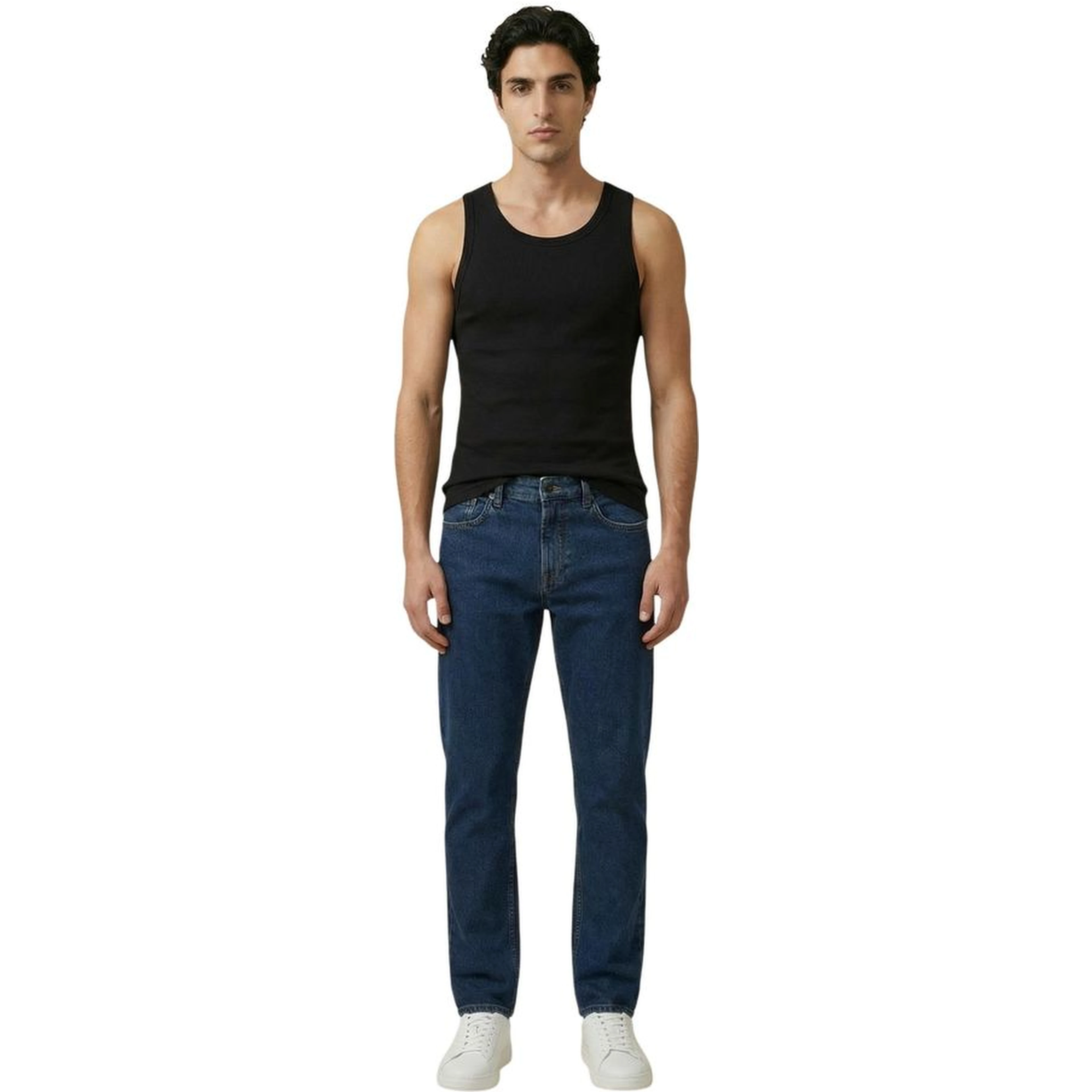 Black Cotton Tank Tops
