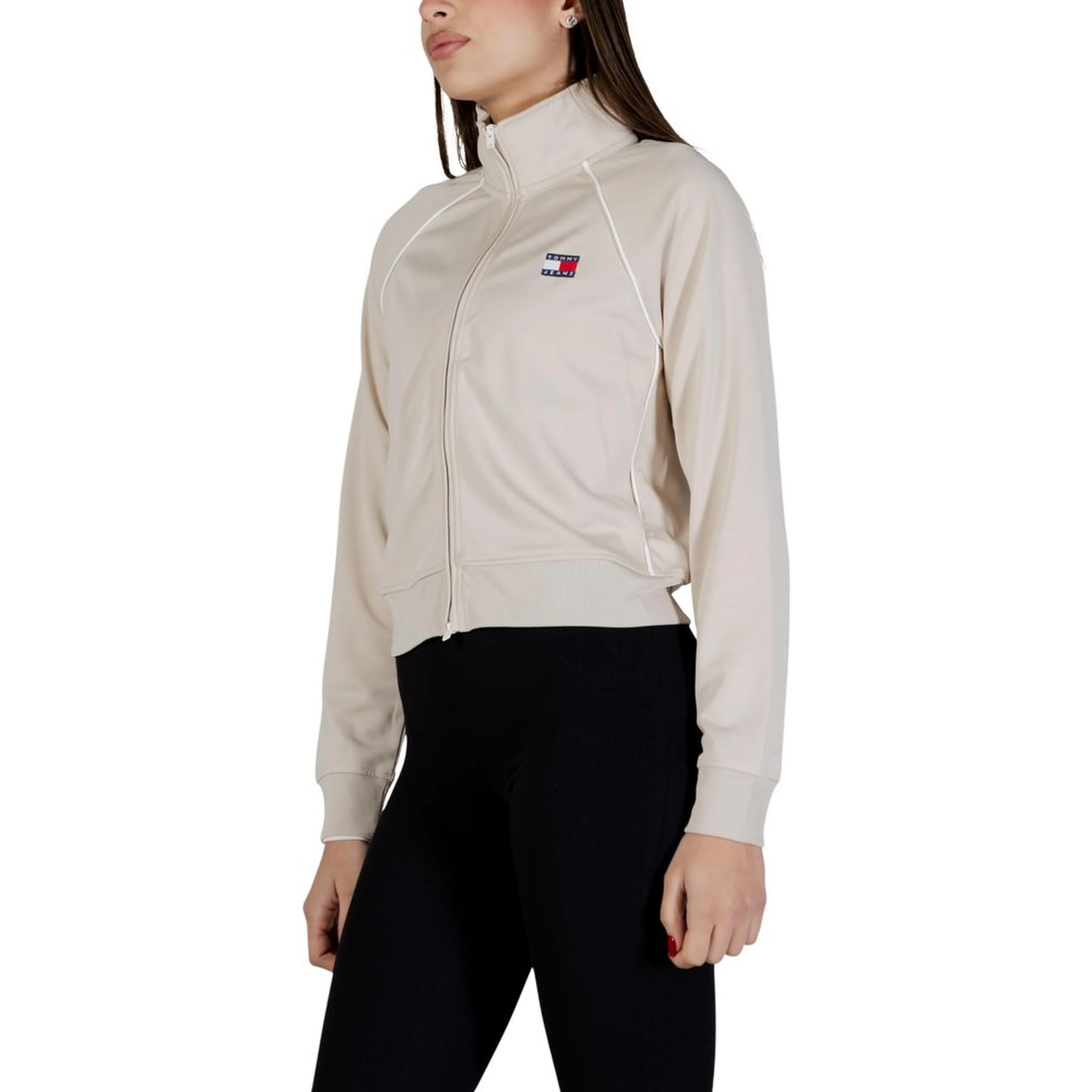 Beige Recycled Polyester Sweatshirt
