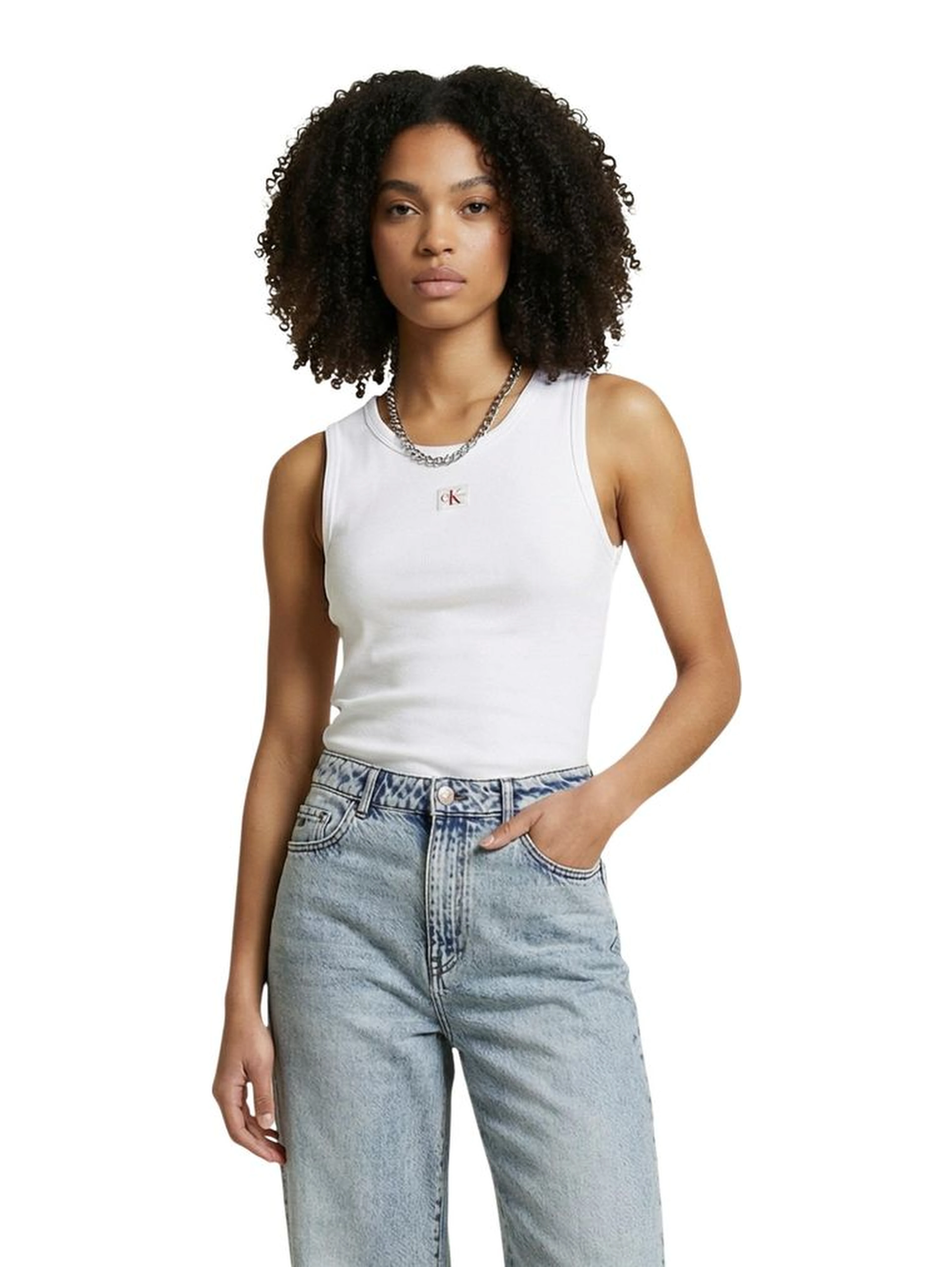 White Cotton Tank Tops