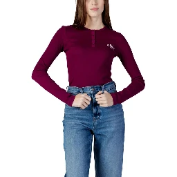 Bordeaux Cotton Long Sleeve T-Shirt