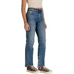 Blue Cotton Mom Jeans