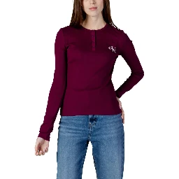 Bordeaux Cotton Long Sleeve T-Shirt