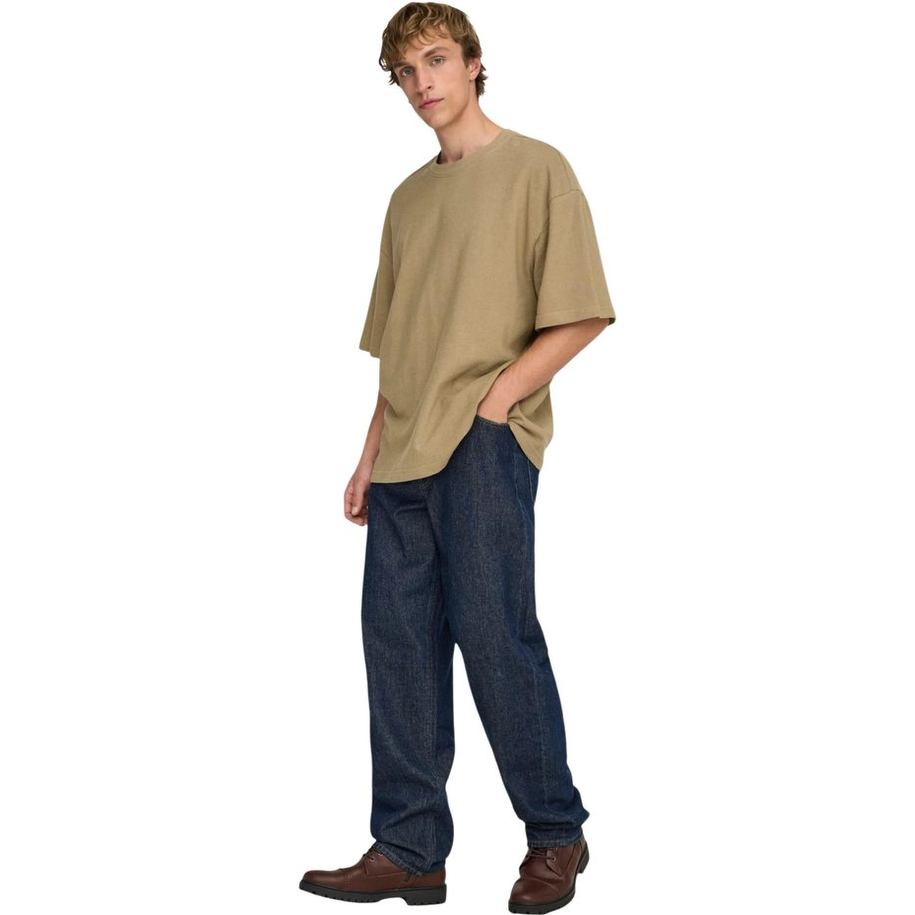 Brown Cotton T-Shirt