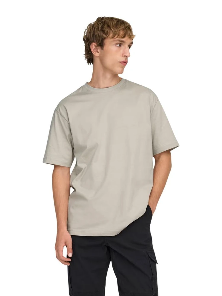 Beige Organic Cotton T-Shirt