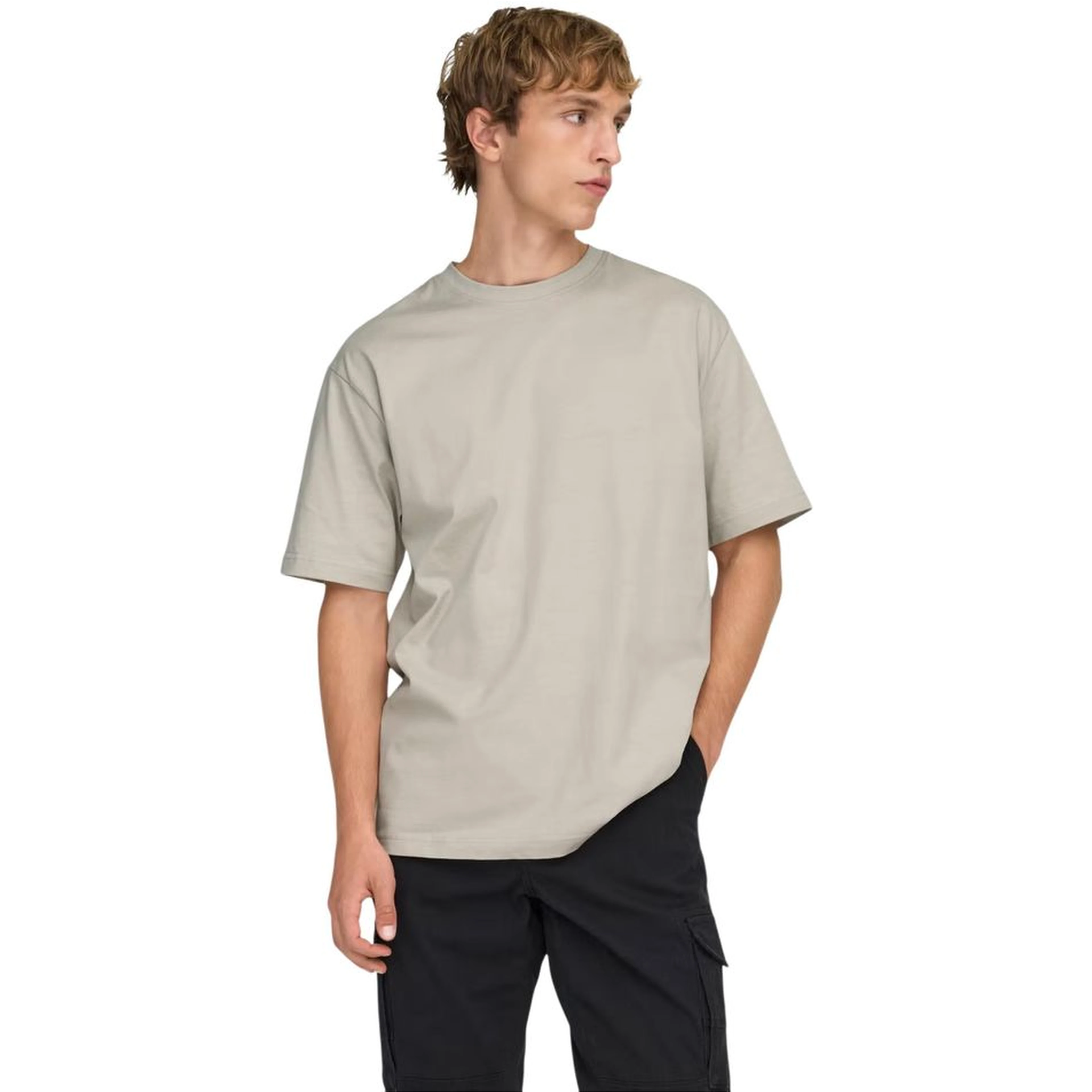 Beige Organic Cotton T-Shirt