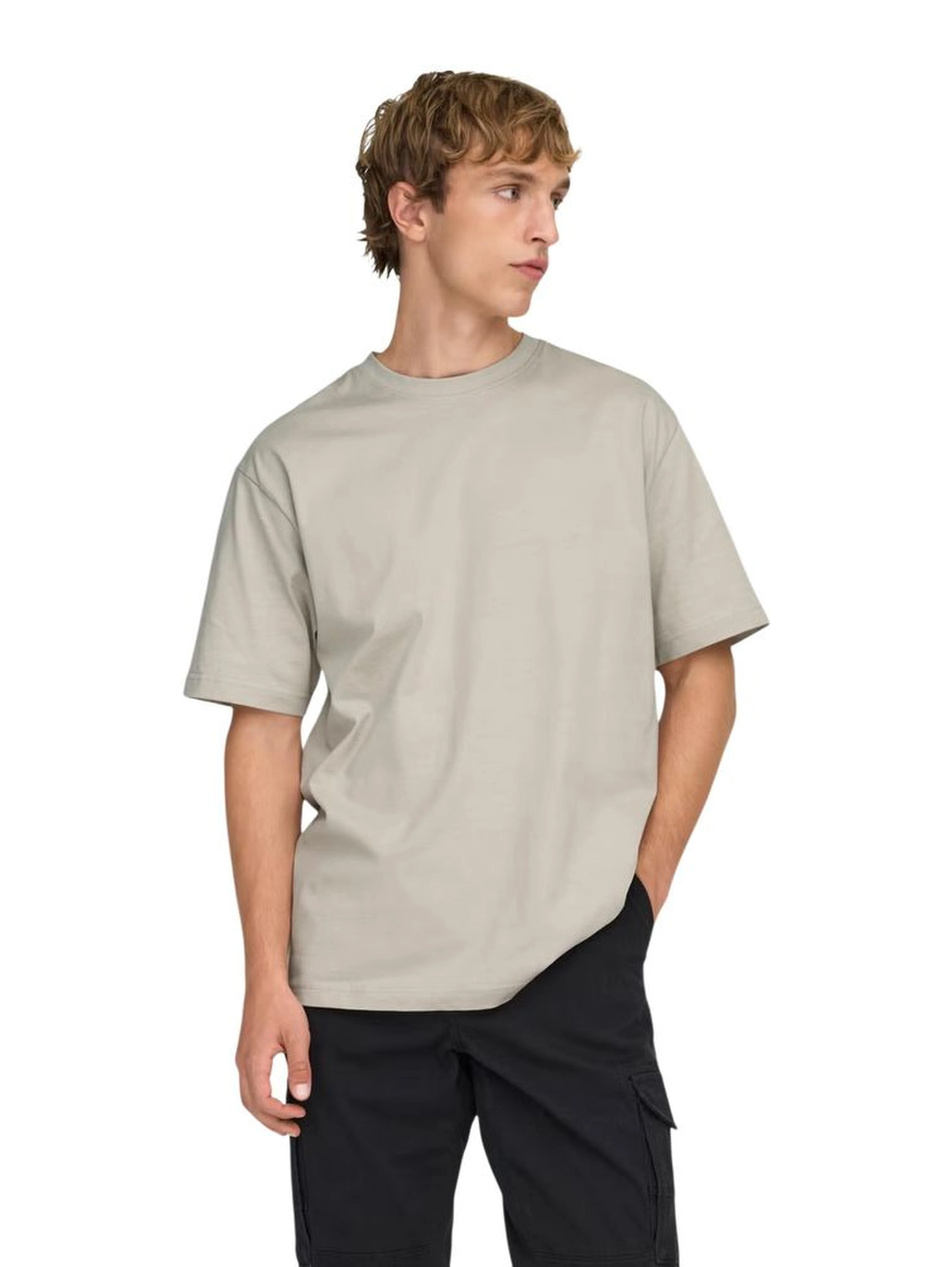 Beige Organic Cotton T-Shirt