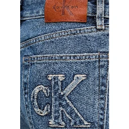 Blue Cotton Mom Jeans