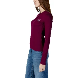 Bordeaux Cotton Long Sleeve T-Shirt
