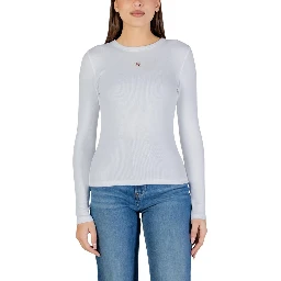 White Cotton Long Sleeve T-Shirt