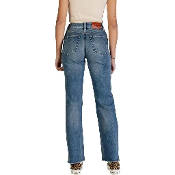 Blue Cotton Mom Jeans