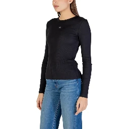 Black Cotton Long Sleeve T-Shirt