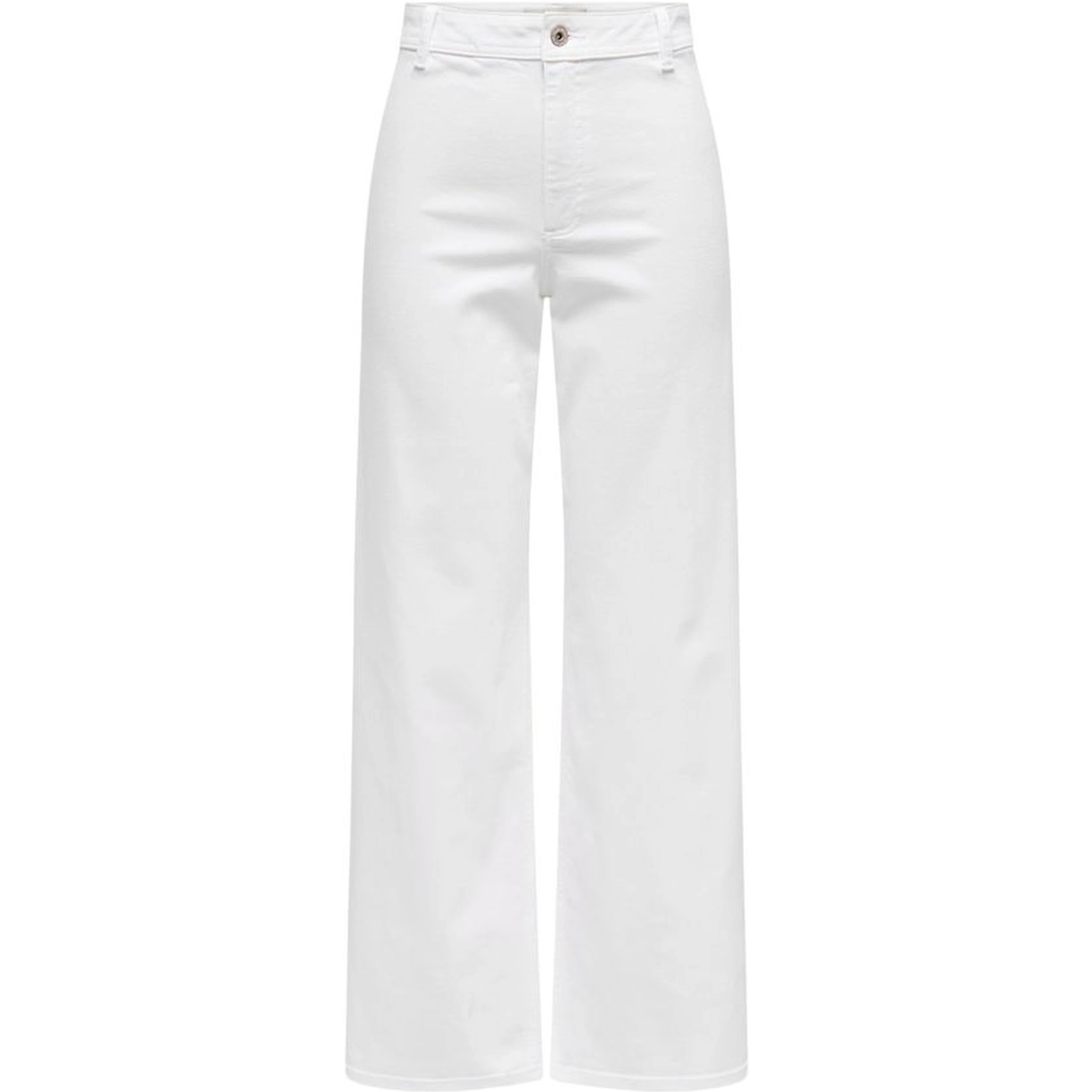 White Cotton Flared Pants