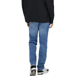 Blue Cotton Relaxed Fit Jeans