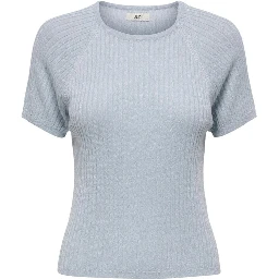 Blue Viscose T-Shirt
