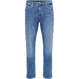 Blue Cotton Relaxed Fit Jeans