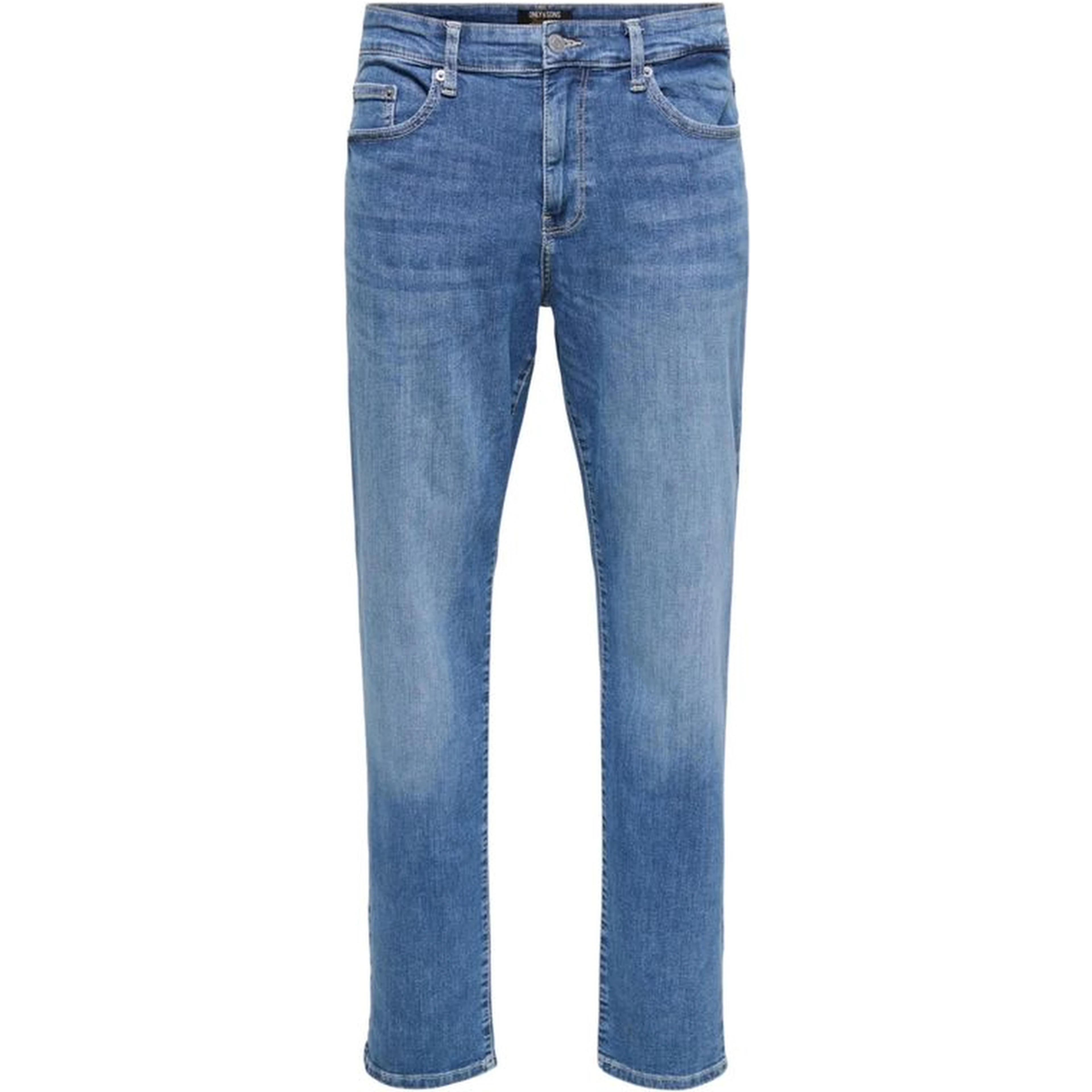 Blue Cotton Relaxed Fit Jeans