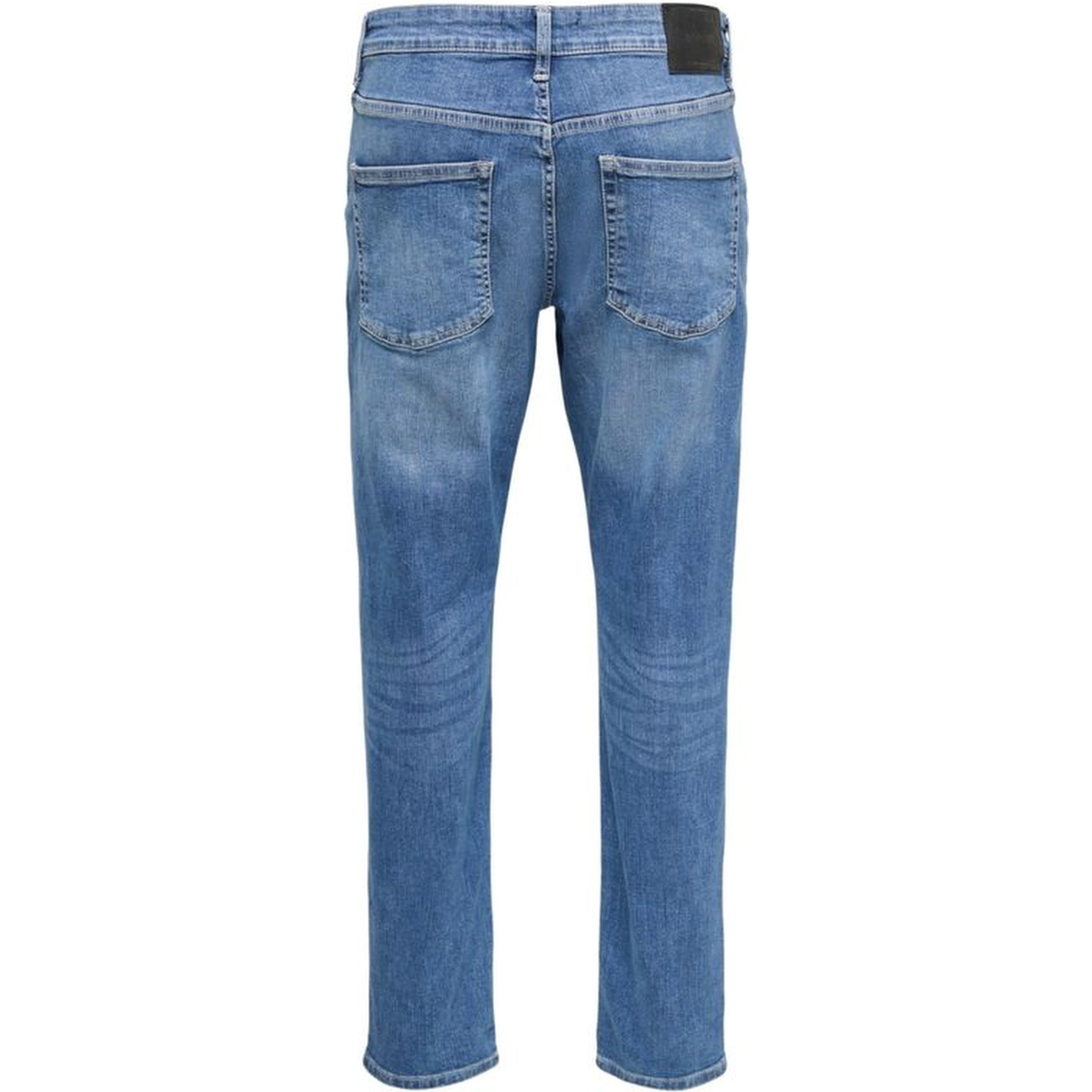 Blue Cotton Relaxed Fit Jeans