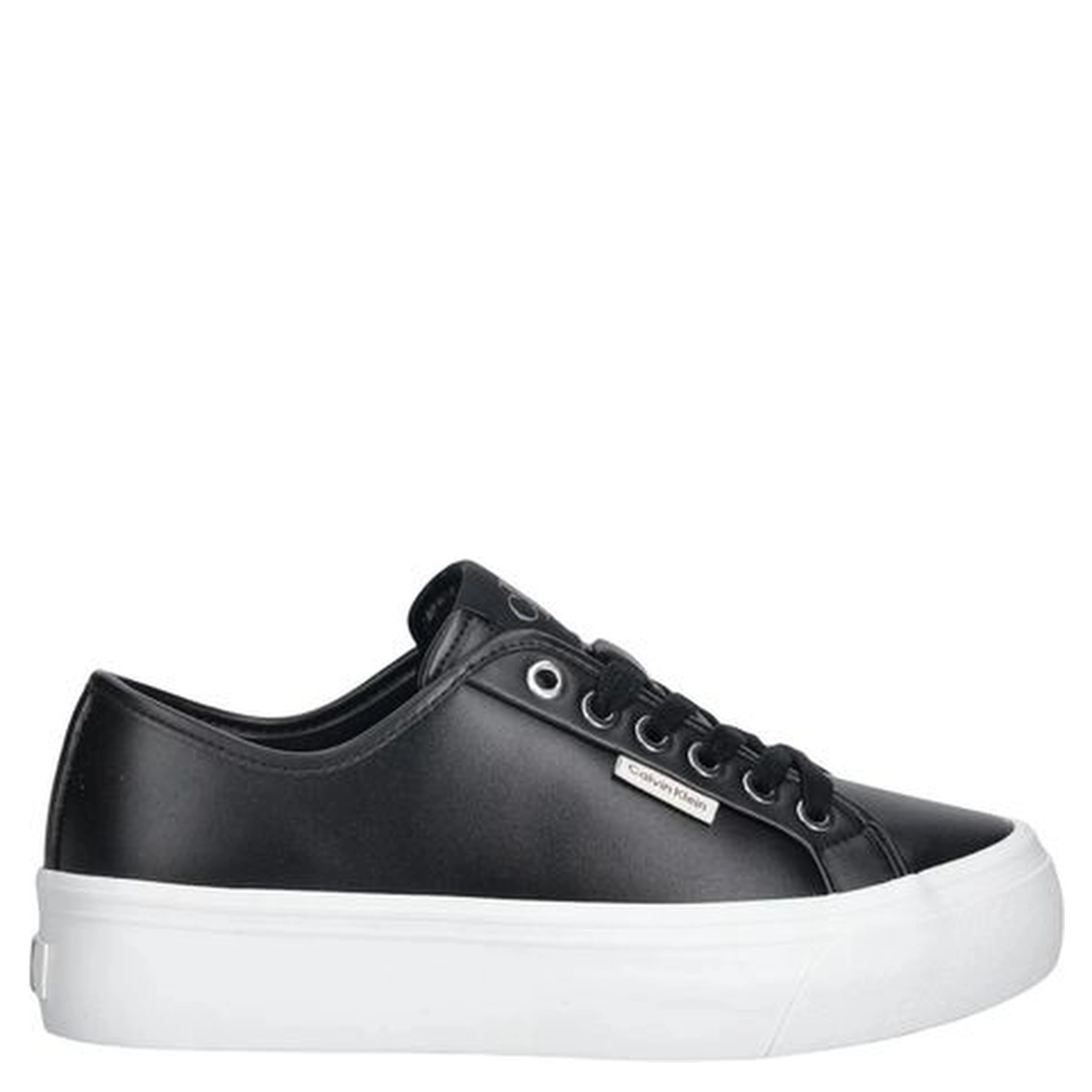 Black Leather Low Top Sneakers