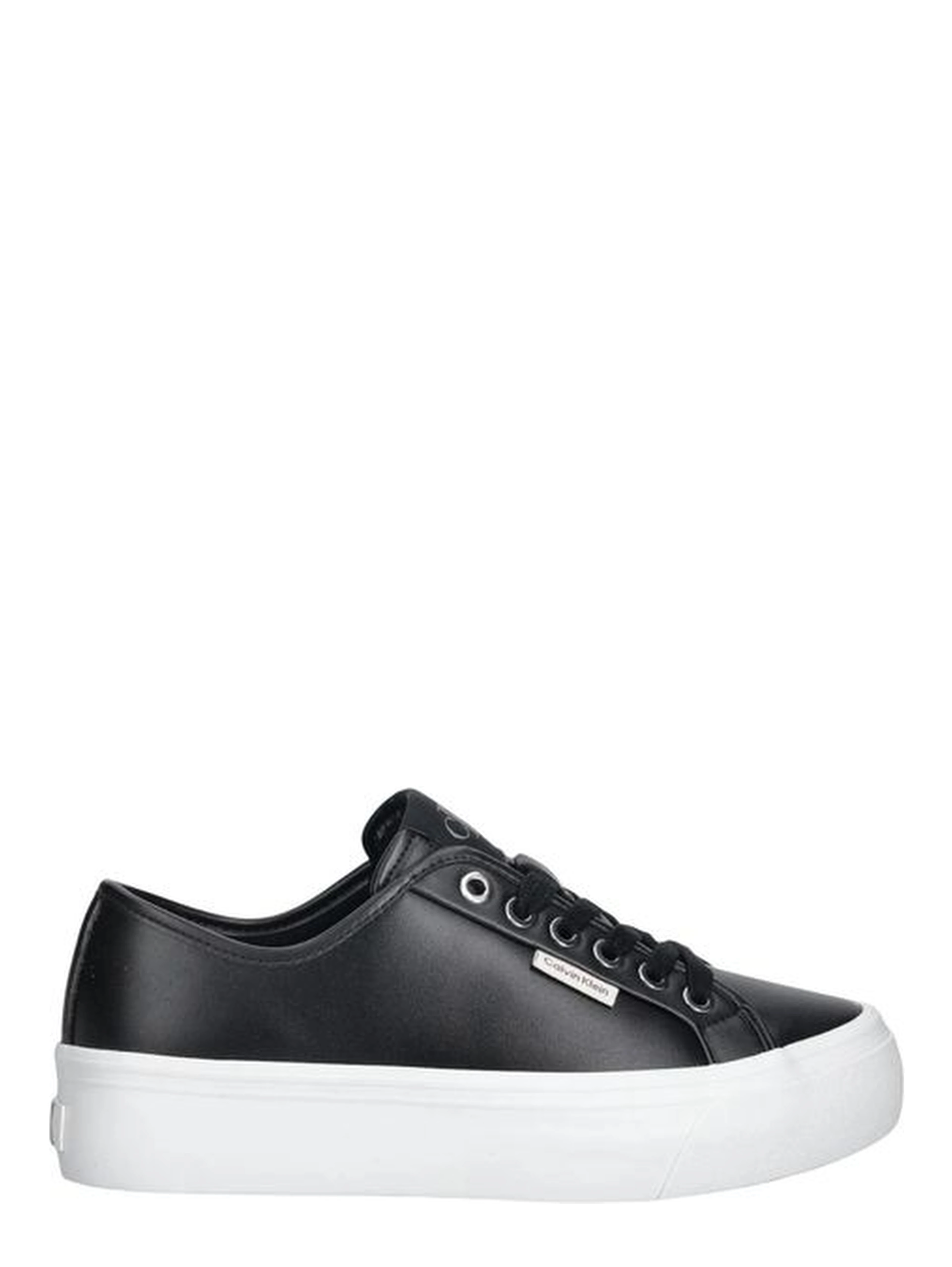 Black Leather Low Top Sneakers