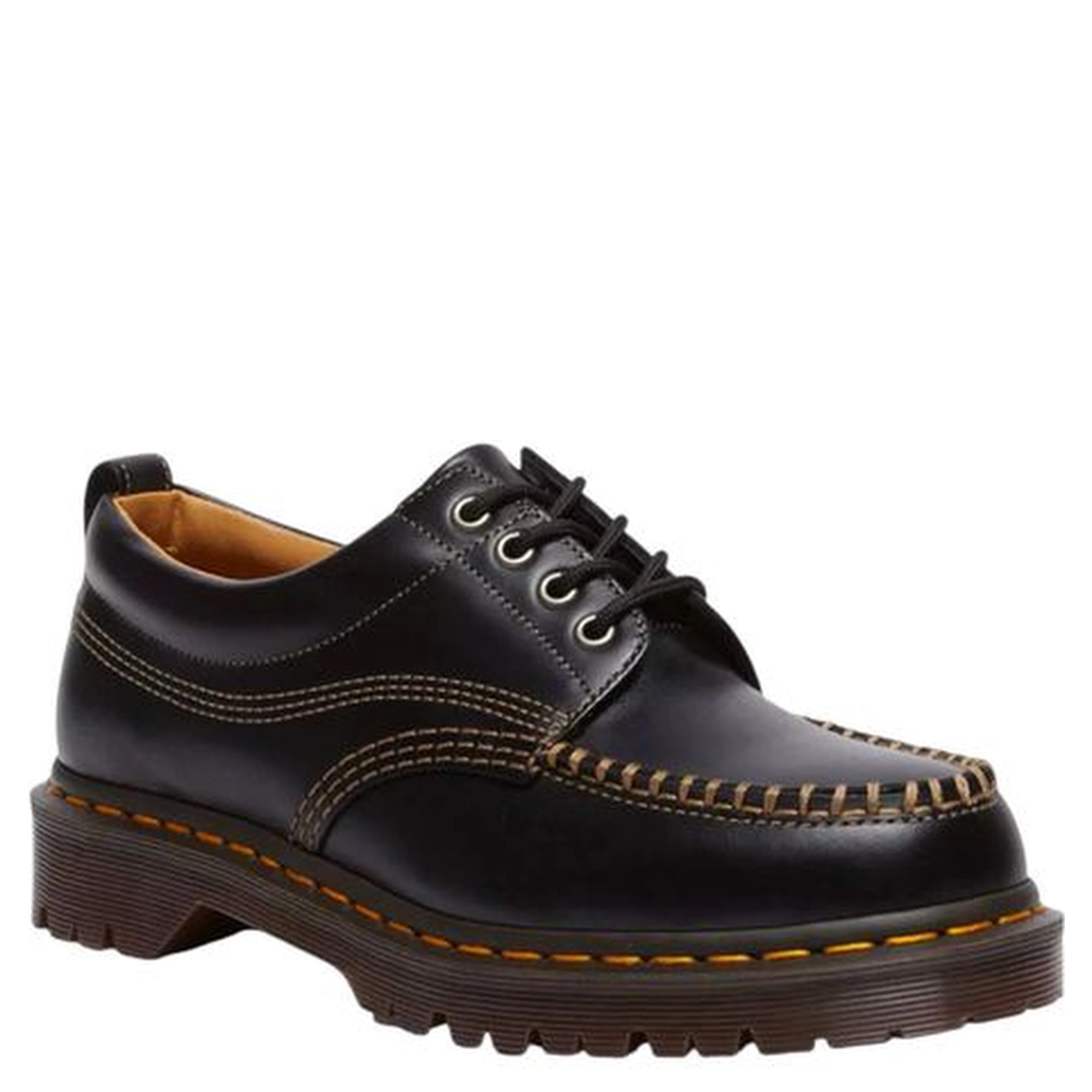 Black Leather Oxfords And Derbies