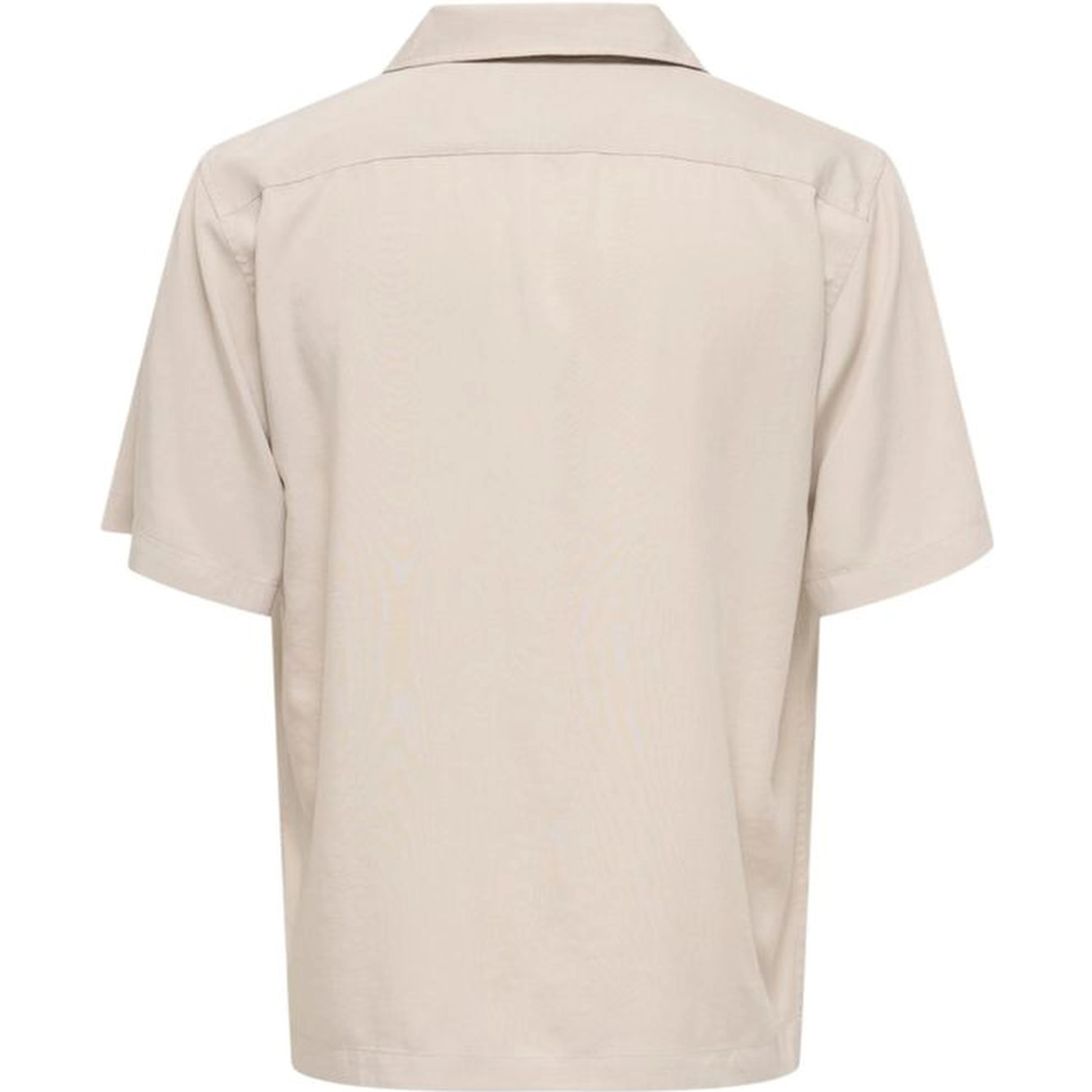 Beige Tencel Shortsleeve Shirt