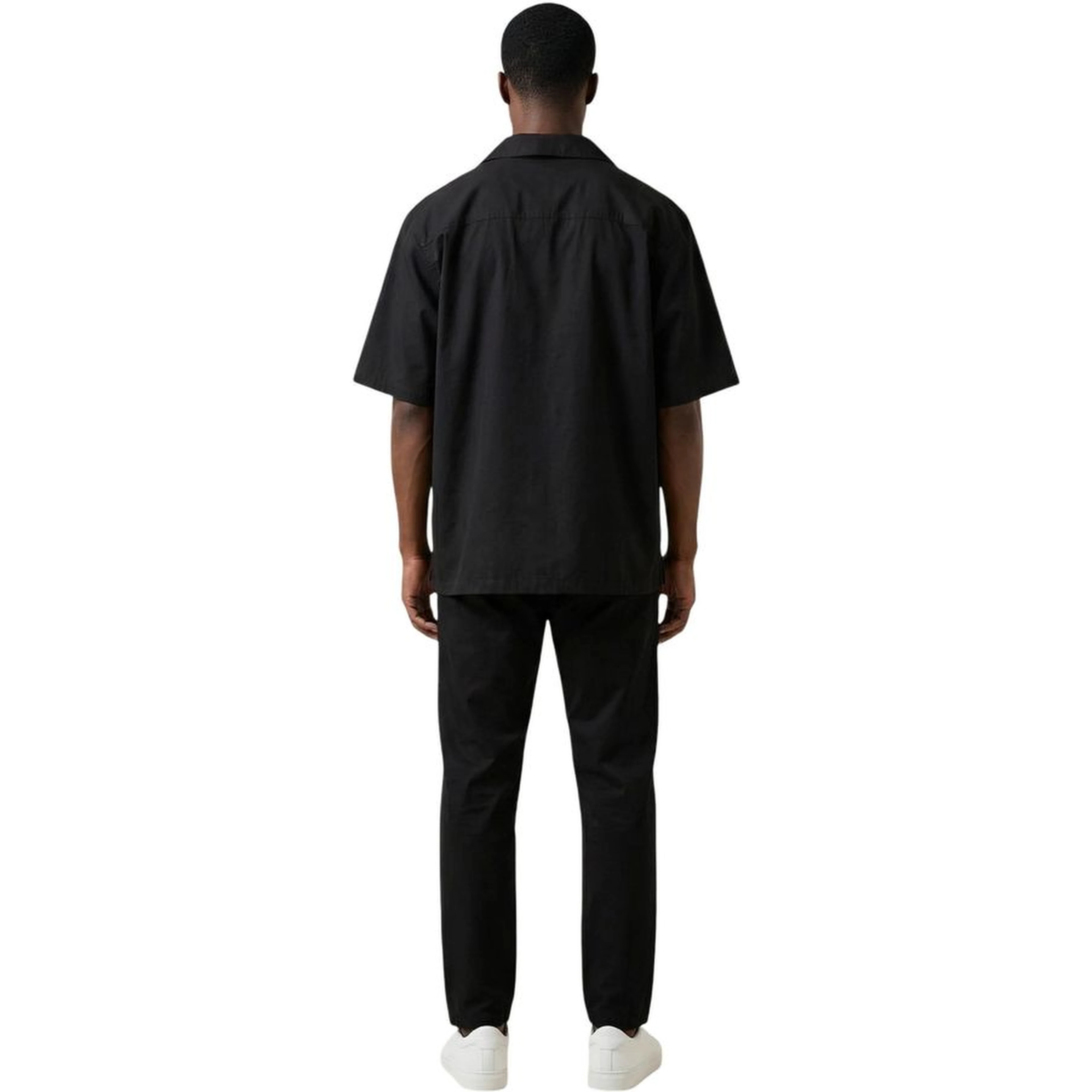 Black Cotton Shortsleeve Shirt