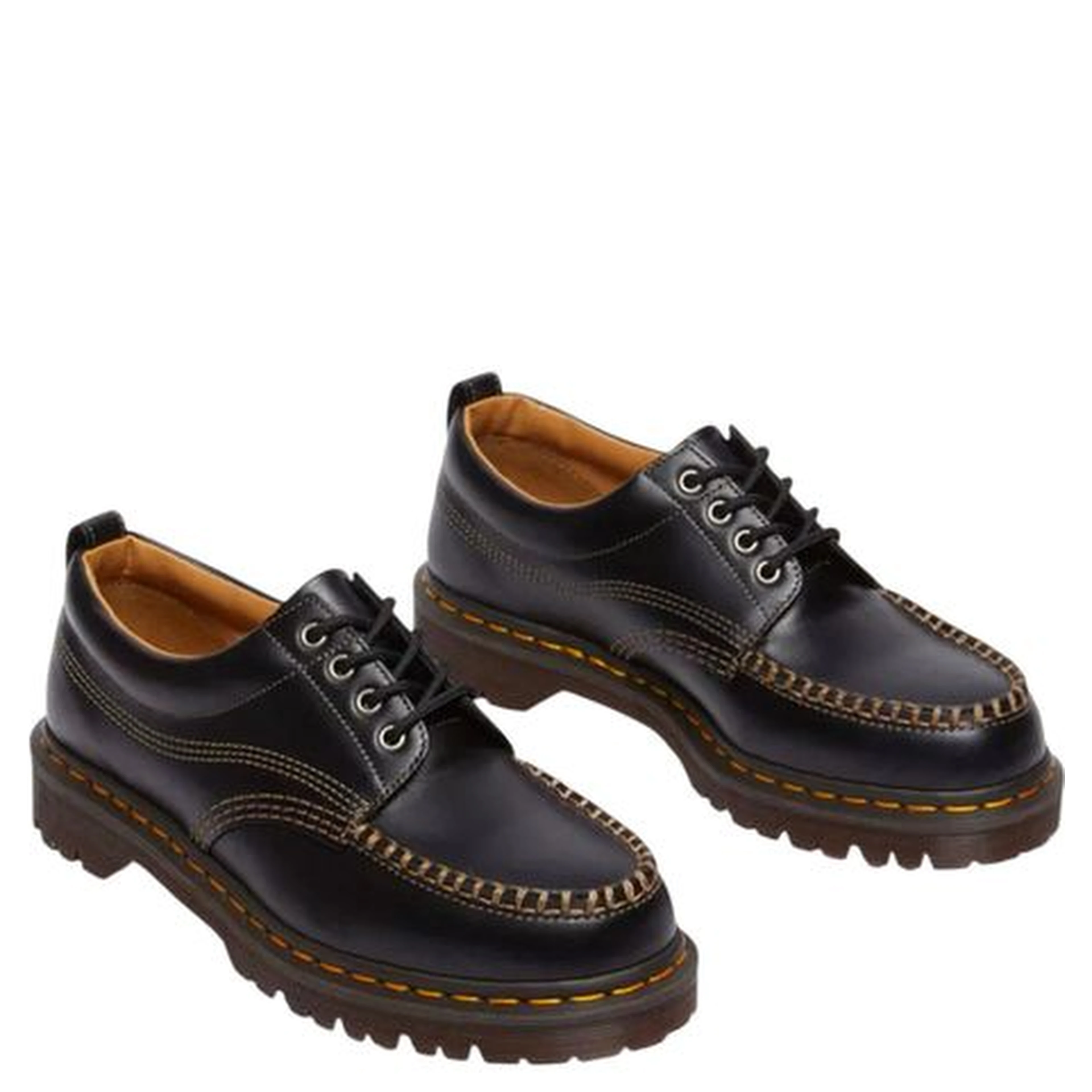 Black Leather Oxfords And Derbies