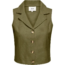 Green Cotton Waistcoat