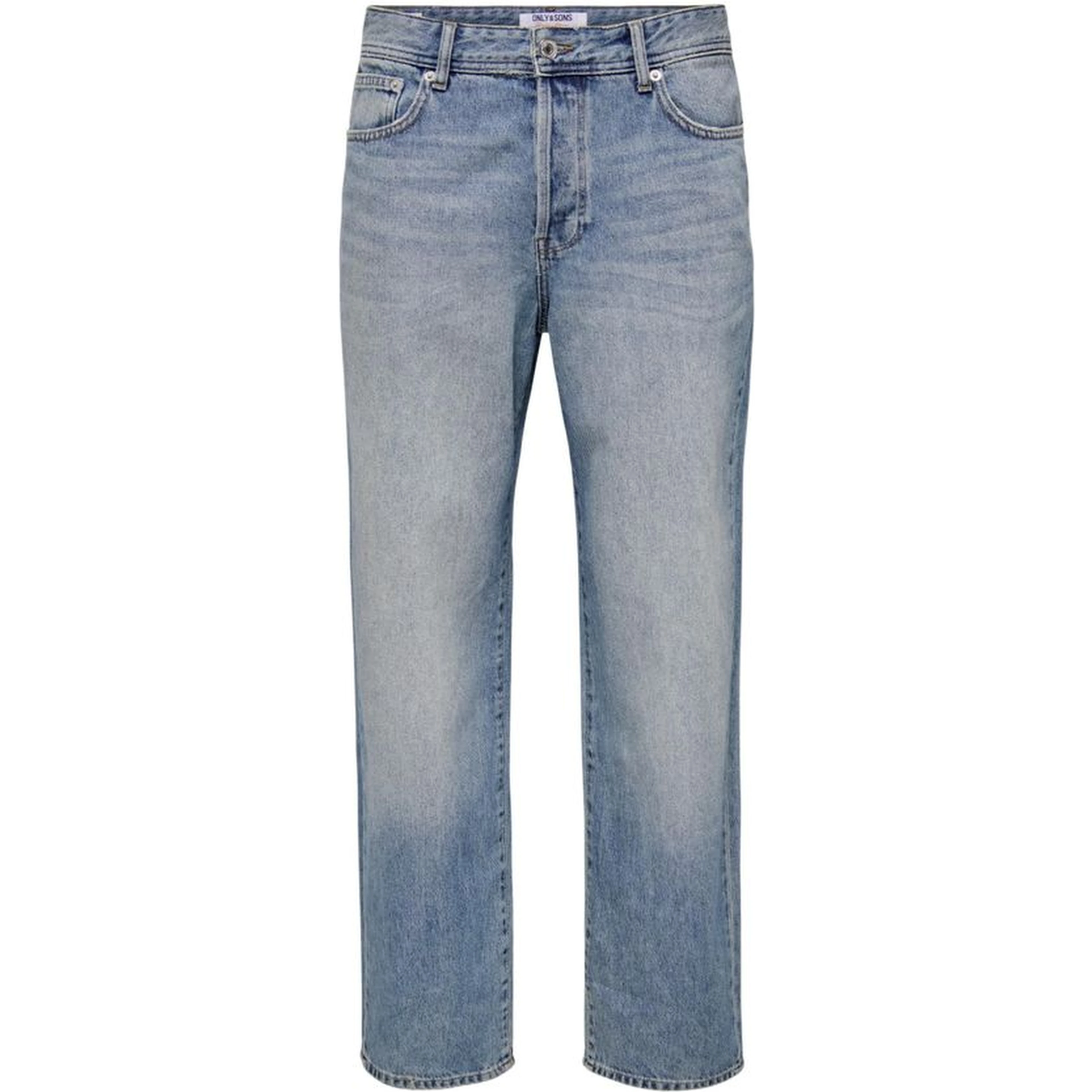 Blue Cotton Relaxed Fit Jeans