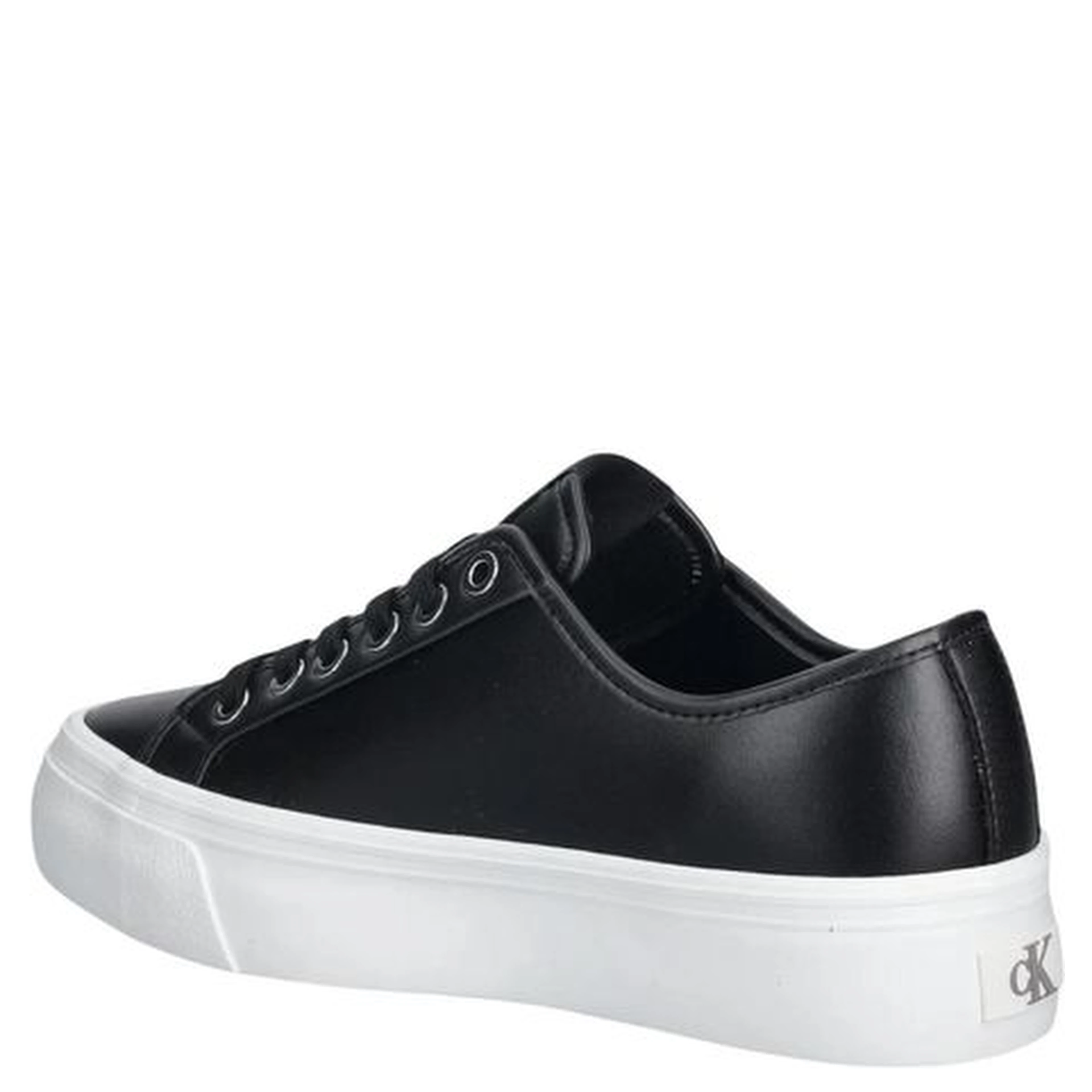 Black Leather Low Top Sneakers