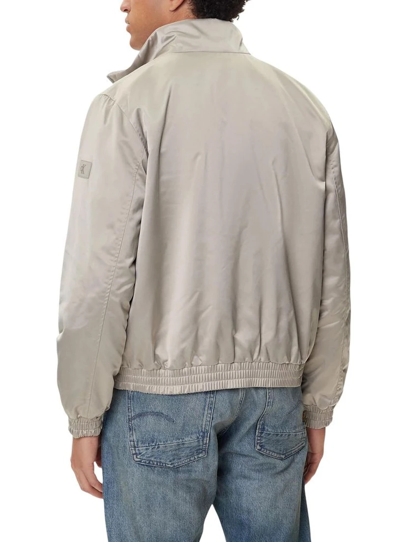 Beige Recycled Polyester Bomber