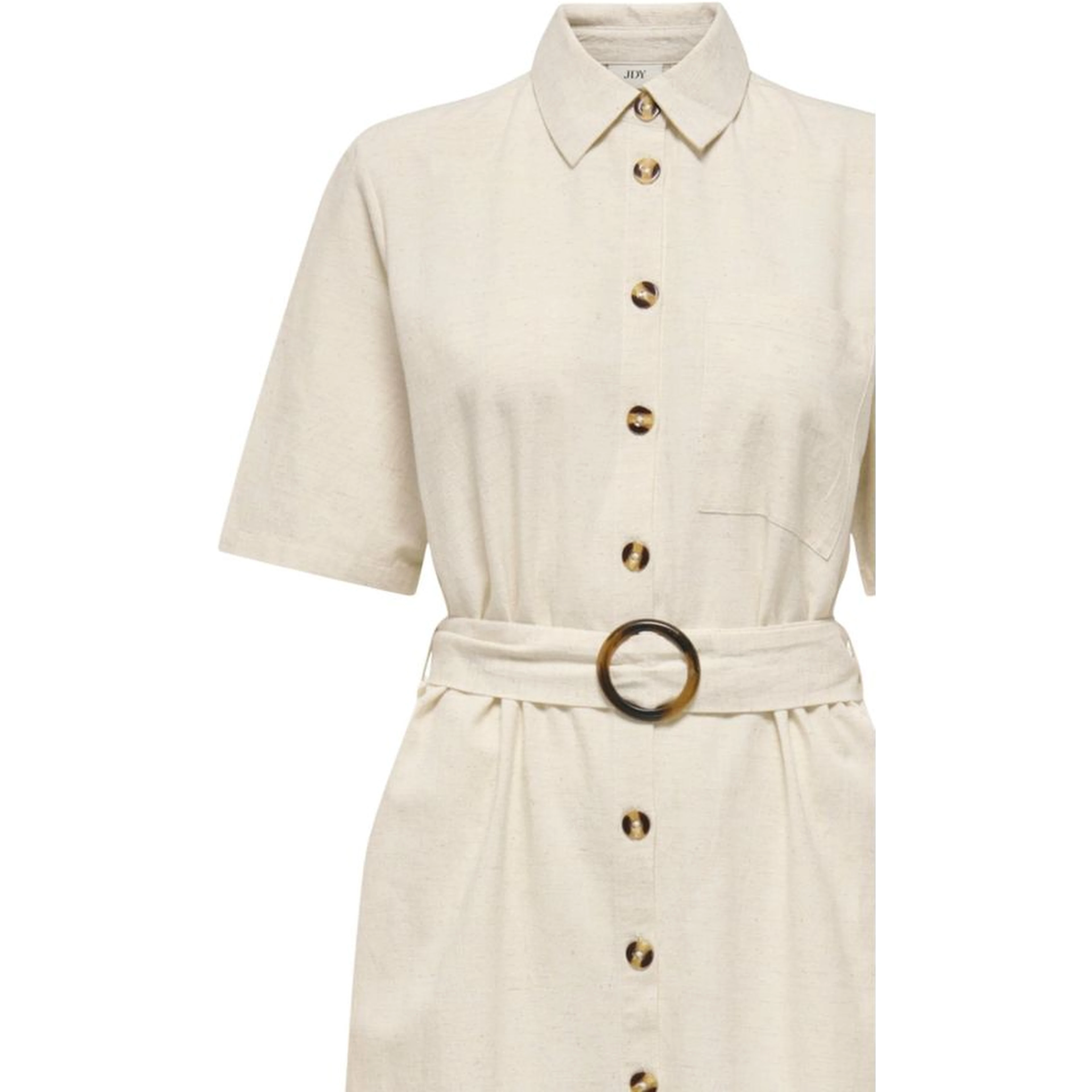 Beige Cotton Long Dress