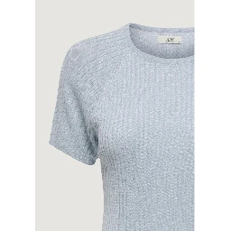 Blue Viscose T-Shirt