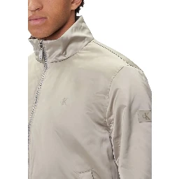 Beige Recycled Polyester Bomber