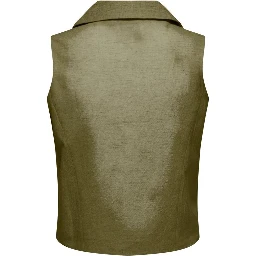 Green Cotton Waistcoat