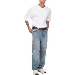 Blue Cotton Relaxed Fit Jeans