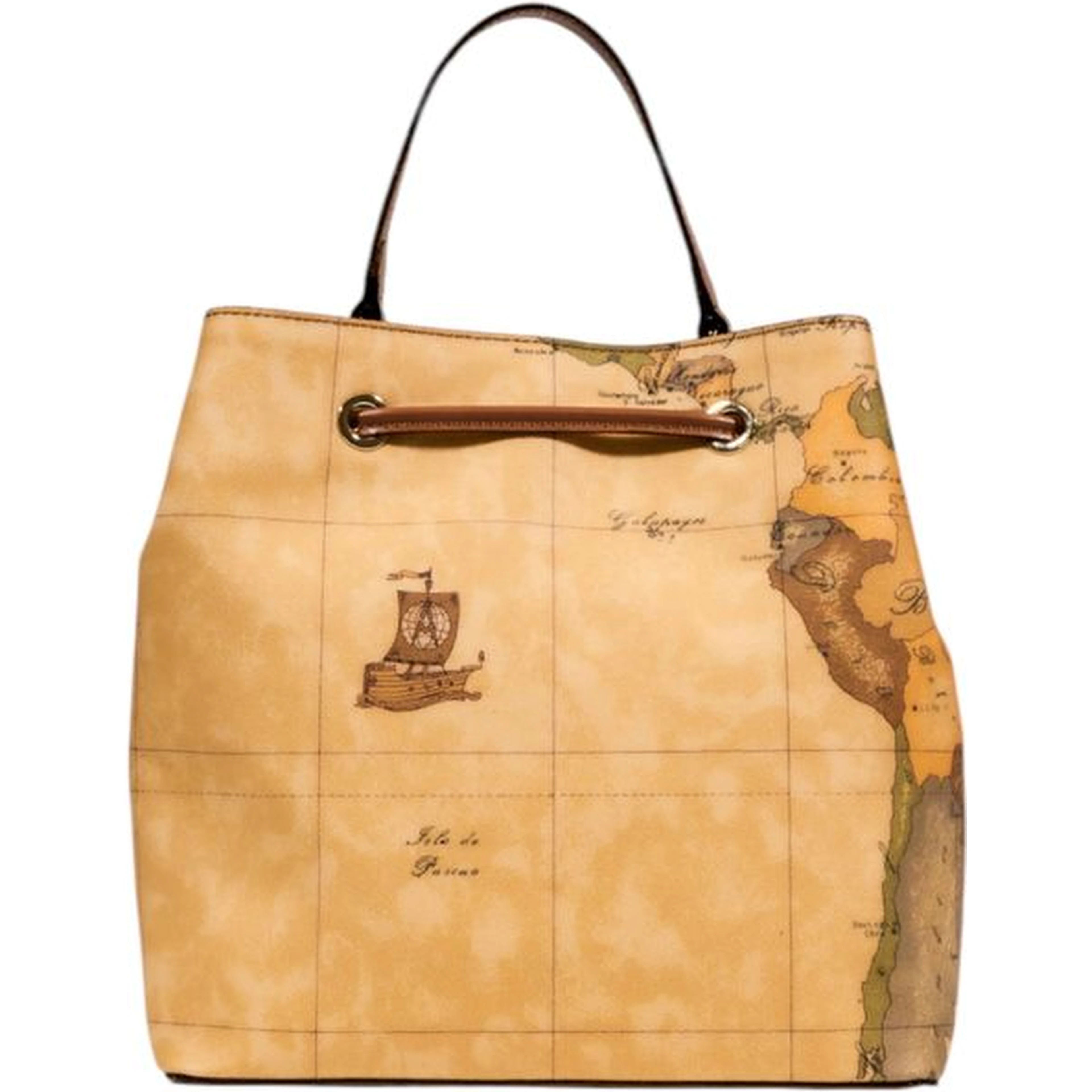 Beige Leather Handbag
