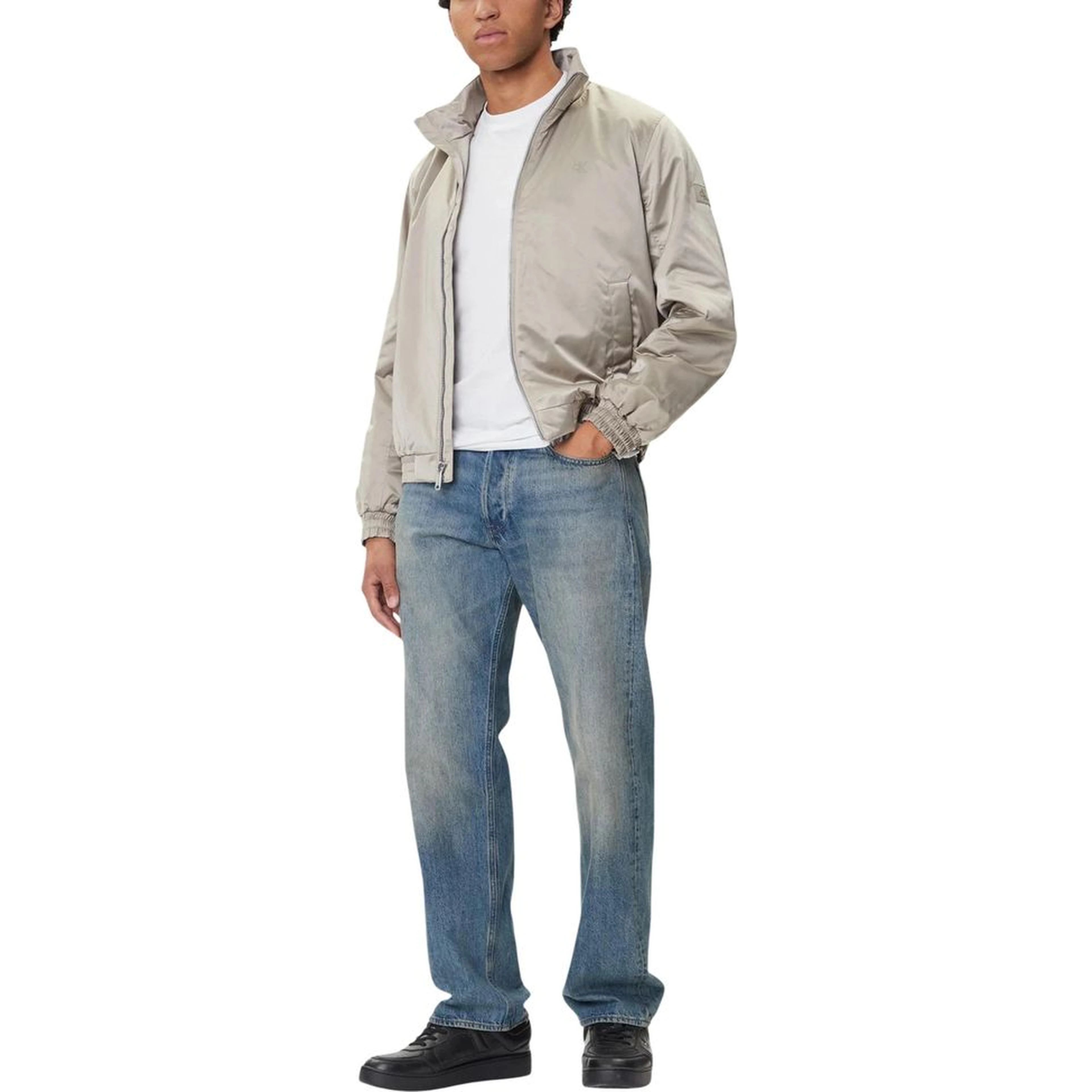 Beige Recycled Polyester Bomber