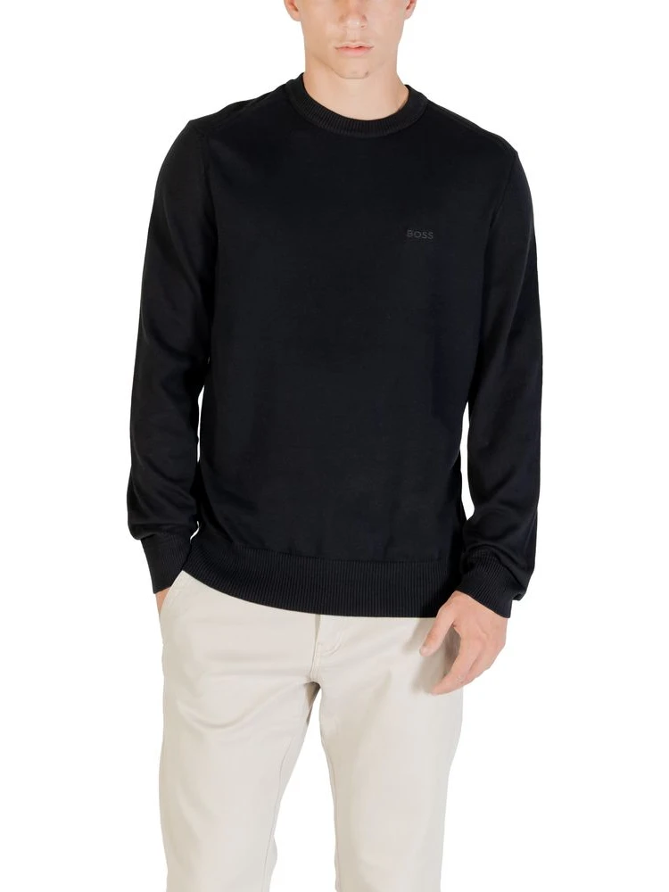 Black Cotton Sweatshirt