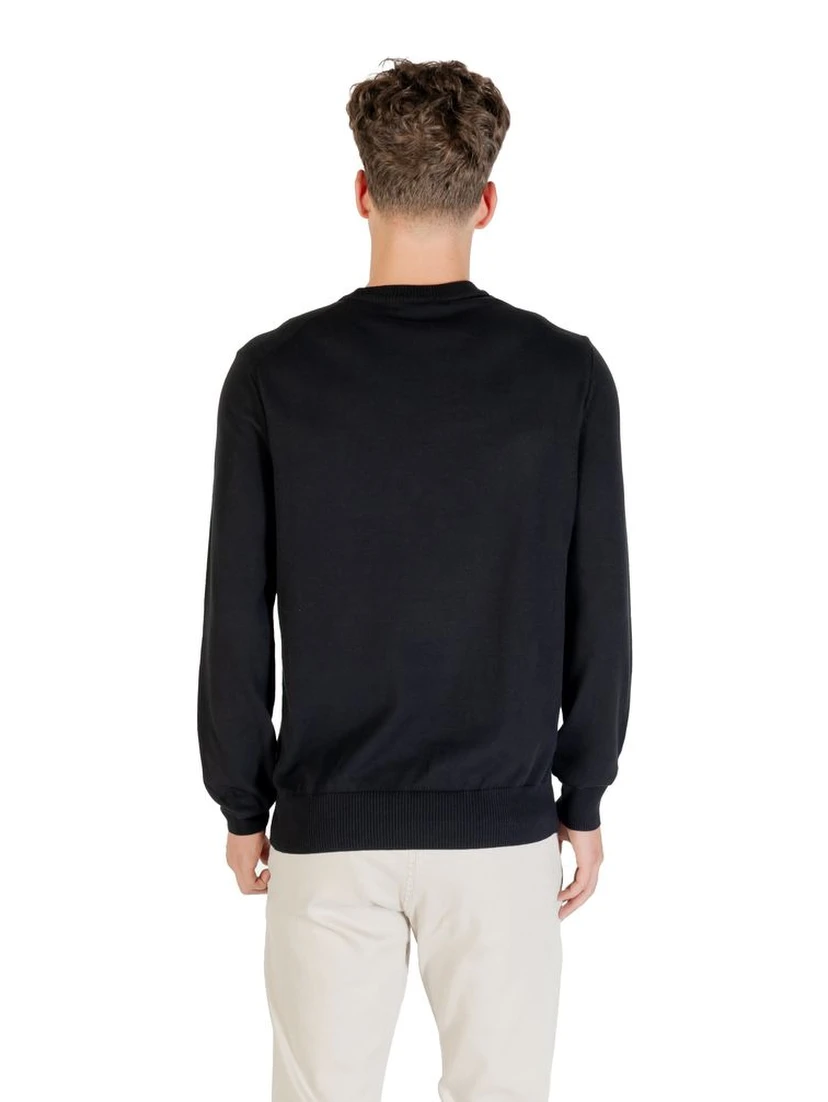 Black Cotton Sweatshirt