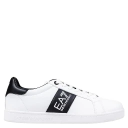Black And White Leather Low Top Sneakers