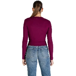 Bordeaux Cotton Long Sleeve T-Shirt