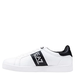 Black And White Leather Low Top Sneakers
