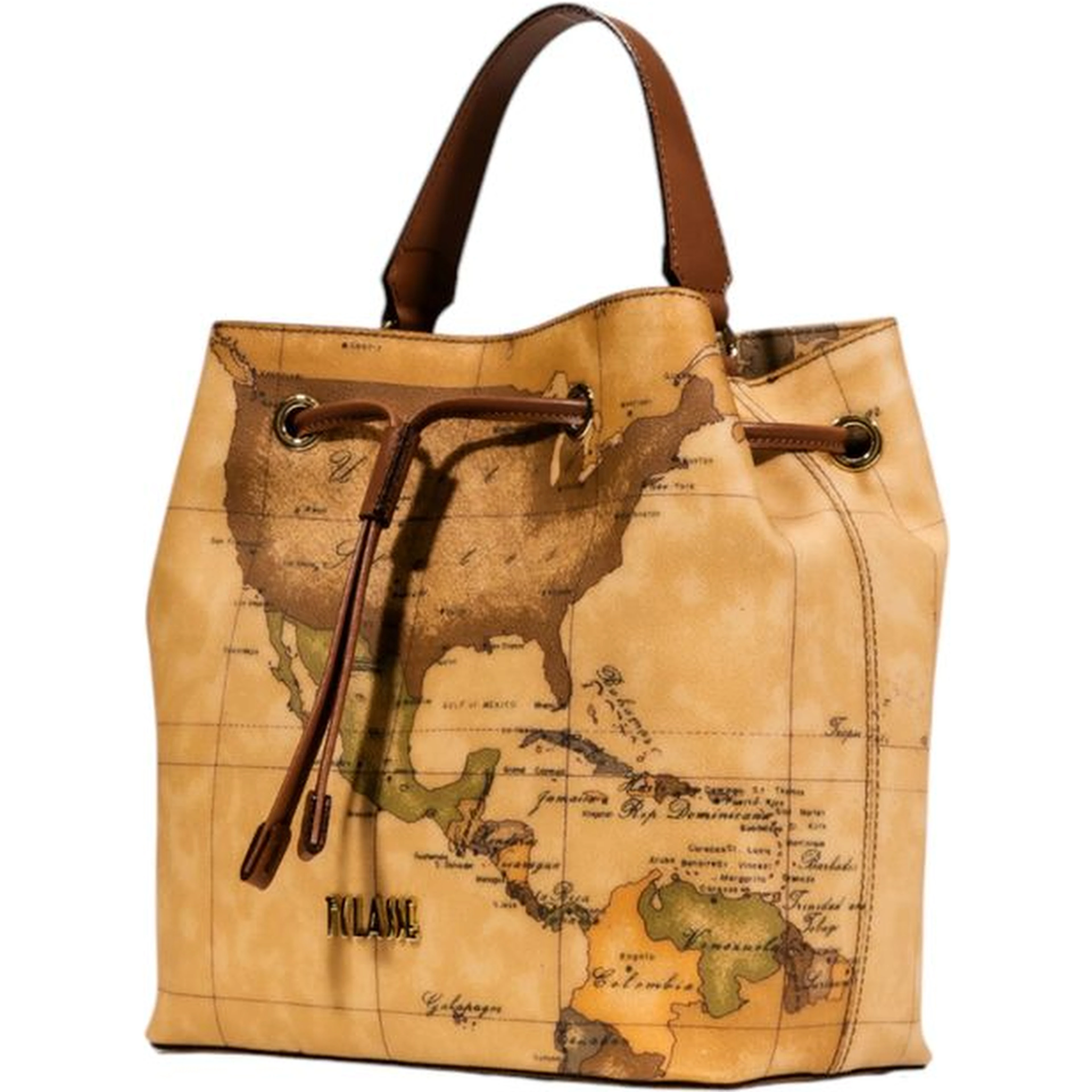 Beige Leather Handbag
