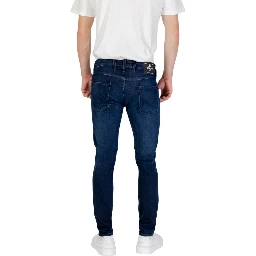 Blue Cotton Skinny Jeans