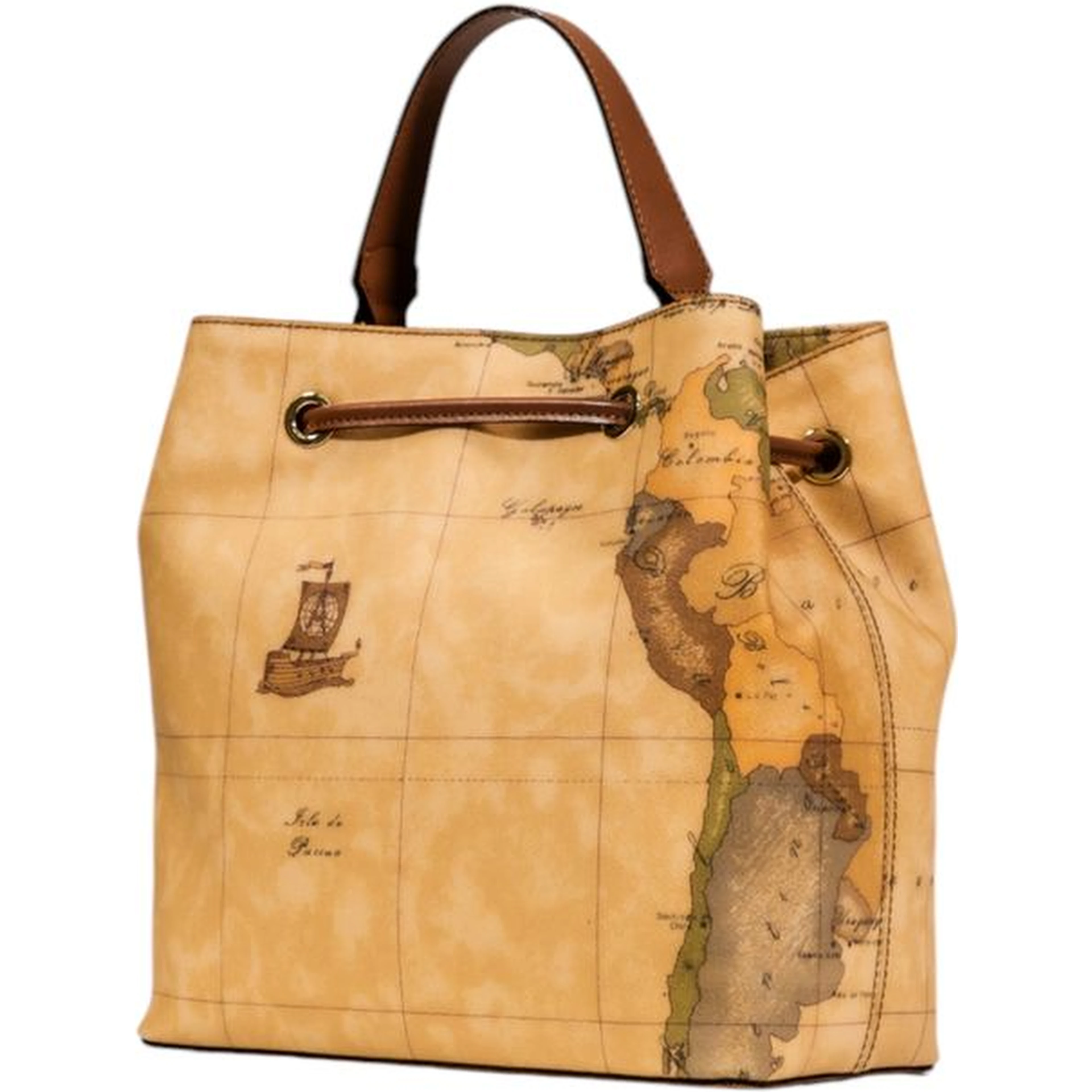 Beige Leather Handbag