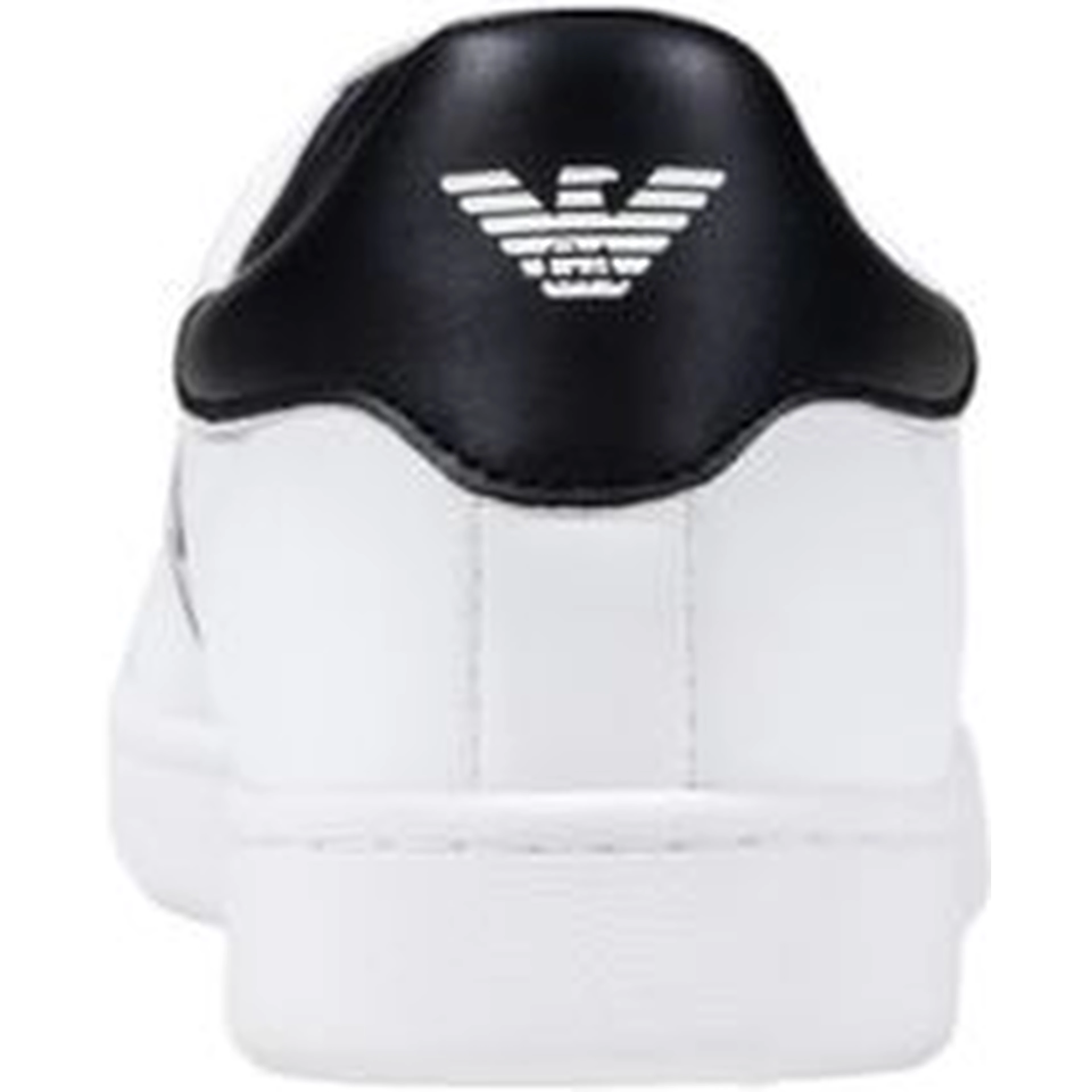 Black And White Leather Low Top Sneakers